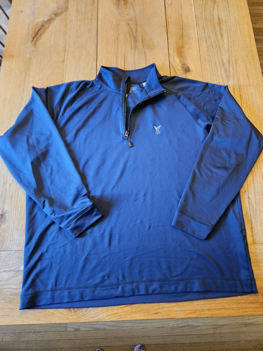 Cutter and buck Men's Deep Blue Quarter-Zip Performance Jacket